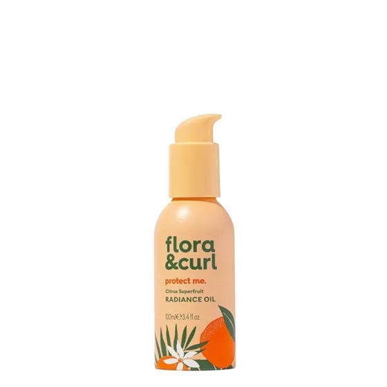 Flora Curl Huile de brillance aux super-fruits Citrus de PeluqueriaShop pour protéger les cheveux bouclés du soleil et de la sécheresse ambiante