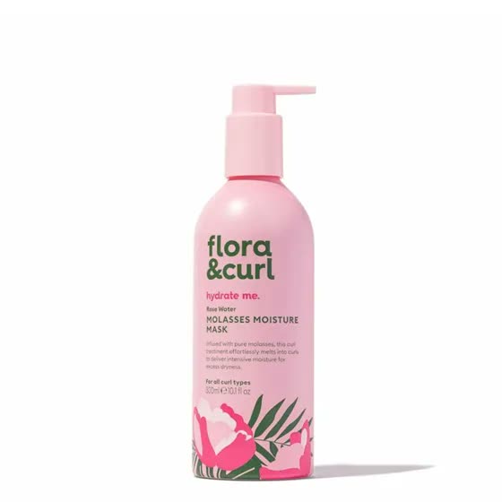 Flora Curl Masque hydratant Rose Water Moisture Mask de PeluqueriaShop pour hydrater les boucles sèches manquant d’élasticité
