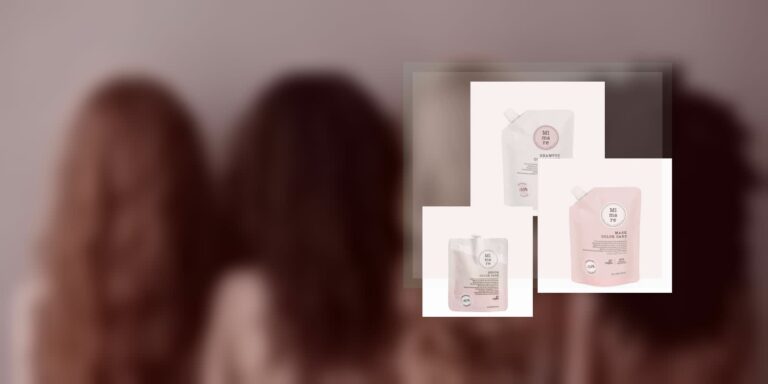 Cheveux colorés : comment conserver brillance et douceur sans altérer la couleur prématurément Portada editorial con la familia Mimare Color Care para hablar del brillo y el cuidado del cabello teñido