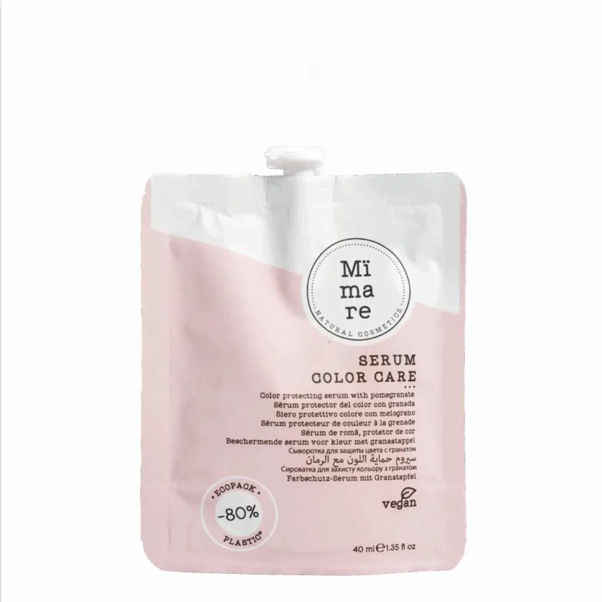 Mimare Sérum Color Care de PeluqueriaShop pour sceller la brillance et sublimer la finition des cheveux colorés