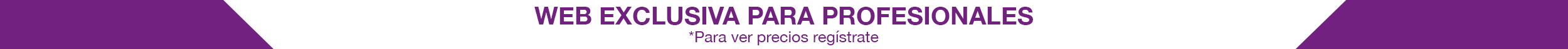 Web exclusiva para profesionales