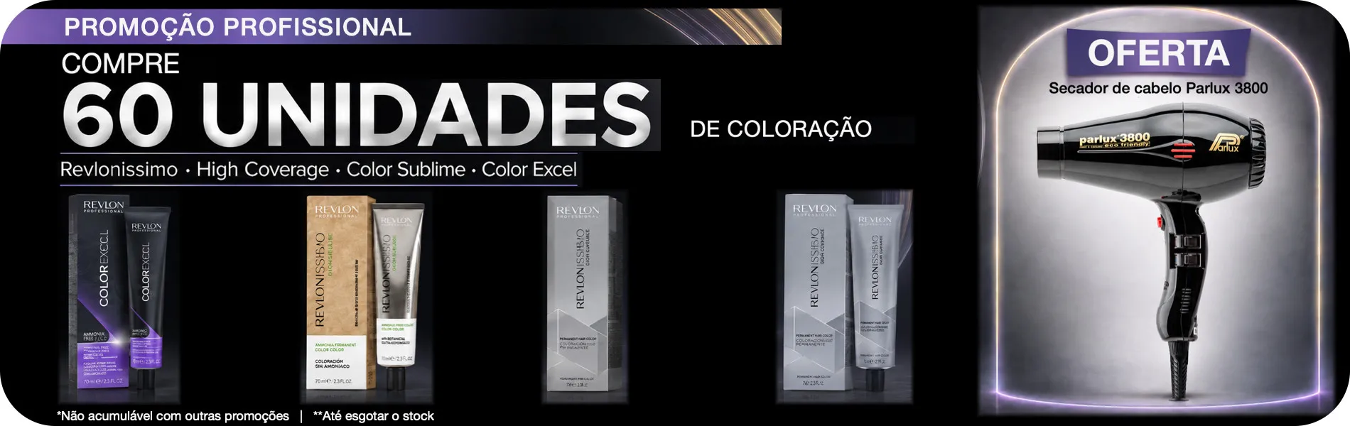 Promocion Tintes revlon + secador Parlux 3800