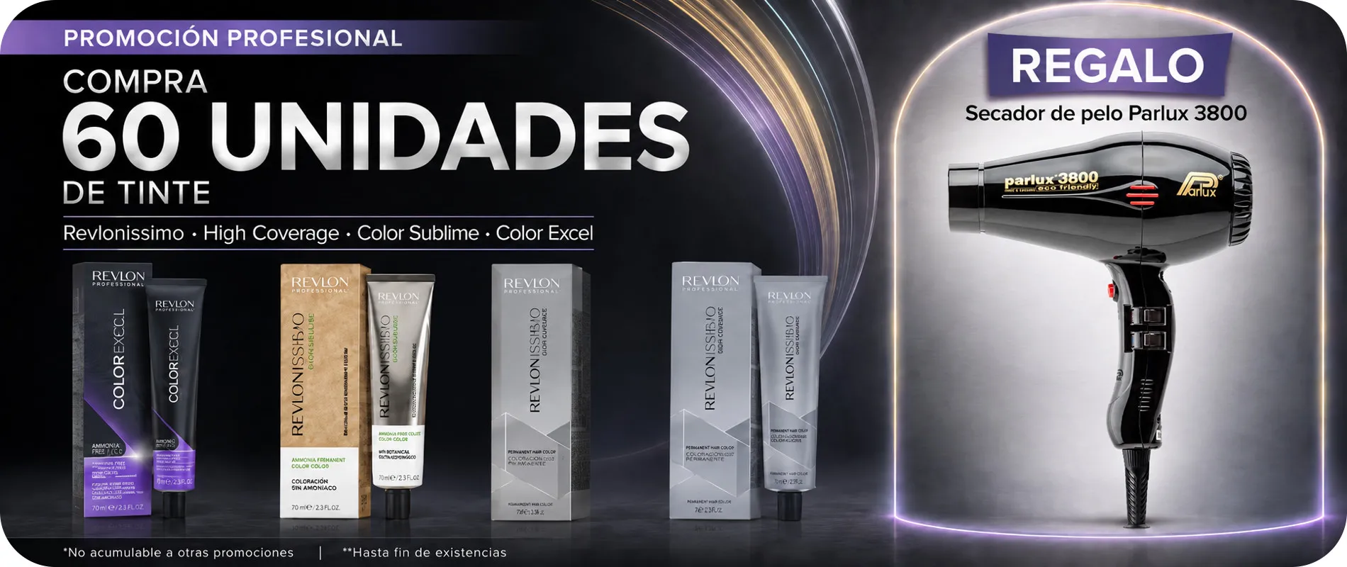 Promocion Tintes revlon + secador Parlux 3200